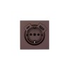 Розетка 1-мест. с/з Type-C+USB разъем СП ZIMA IP20 шоколад LEZARD 704-7388-181TC