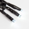Гирлянда светодиодная управляемая"Нить" 20м 200LED бел. 20Вт 220-240В IP65 8 режимов провод ПВХ черн