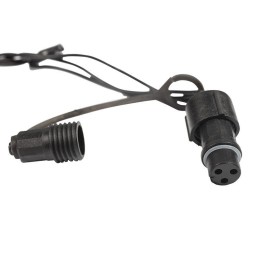 Гирлянда светодиодная управляемая"Нить" 20м 200LED бел. 20Вт 220-240В IP65 8 режимов провод ПВХ черн