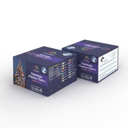 Гирлянда светодиодная управляемая"Нить" 20м 200LED бел. 20Вт 220-240В IP65 8 режимов провод ПВХ черн