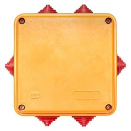 Коробка огнестойкая E90 100х100х50мм 6п с клеммником 1.5-10кв.мм IP55 EKF plc-kmrf-100-6-10