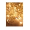 Гирлянда светодиодная 100LED бел. прозр. провод 10.8м 8 режимов мигания IP20 тепл. бел. Космос KOC_G