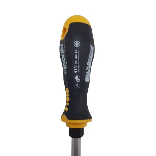 Отвертка крестовая с шестигранным лезвием Ergonic PZ 3х150 FELO 41130540