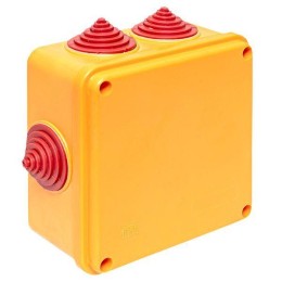 Коробка огнестойкая E90 100х100х50мм 6п с клеммником 1.5-2.5кв.мм IP55 EKF plc-kmrf-100-6-02