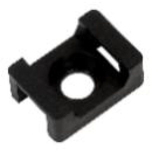 Площадка под хомуты с монтажным отверстием PCP-S 22х16-100BL PA6.6 черн. (уп.100шт) Jazzway 5055209