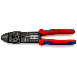 Пресс-клещи для резки и зачистки кабеля 3 гнезда Knipex KN-9721215
