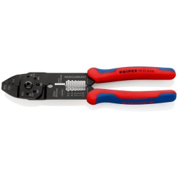 Пресс-клещи для резки и зачистки кабеля 3 гнезда Knipex KN-9721215B