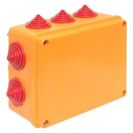 Коробка огнестойкая E90 190х140х70мм 20п с клеммником 0.5-4кв.мм IP55 EKF plc-kmrf-190-20-04