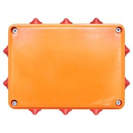 Коробка огнестойкая E90 190х140х70мм 20п с клеммником 0.5-4кв.мм IP55 EKF plc-kmrf-190-20-04