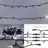 Гирлянда светодиодная "Нить" 20м 200LED бел. 18Вт 230В IP67 постоян. свечение провод каучук черн. (н