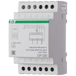 Фильтр сетевой помехоподавляющий ОР-230 230В 50Гц 10А F&F EA10.001.001
