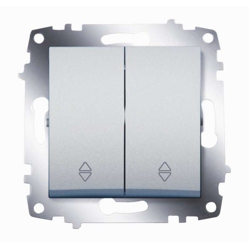 Переключатель 2-кл. СП Cosmo 10А IP20 (сх. 6) механизм алюм. ABB 619-011000-211