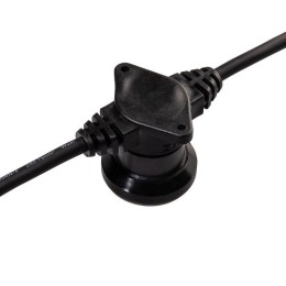 Гирлянда "Белт Лайт" 2жил. шаг 40см 125 патронов E27 IP65 провод круглый черн. (уп.50м) Neon-Night 3