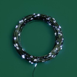 Гирлянда светодиодная "Роса" 30м 300LED бел. IP20 230В с контроллером провод зел. Neon-Night 303-275