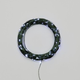 Гирлянда светодиодная "Роса" 30м 300LED бел. IP20 230В с контроллером провод зел. Neon-Night 303-275