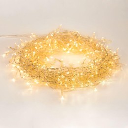 Гирлянда светодиодная "Светодиодный Дождь" 3х2м 240LED тепл. бел. с контроллером провод ПВХ прозр. N