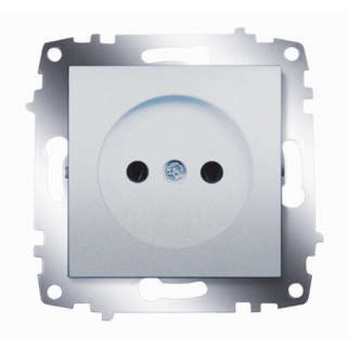Розетка 1-м СП 1мод. Cosmo 16А IP20 без заземл. механизм алюм. ABB 619-011000-215