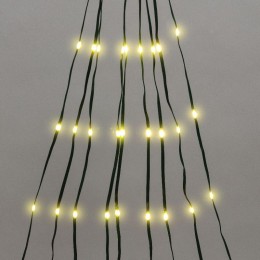 Гирлянда светодиодная из росы с макушкой на елку 9 нитейх2м 200LED тепл. бел. эффект водопада 230В N