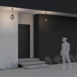 Светильник Via 1х60Вт E27 IP44 подвесной Maytoni O024PL-01G