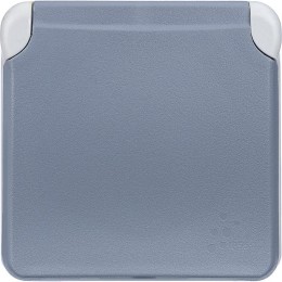 Розетка 1-м СП Plexo 16А IP55 2P+E с заземл. с крышкой немецк. стандарт винтов. клеммы механизм сер.