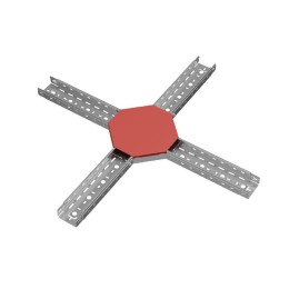 Крышка для ответвителя X-образ. осн.100 "ПЛЮС" KXDplus100 HD КМ PL1865