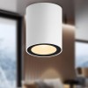 Светильник OL48 WH/BK MR16 GU10 IP44 настенно-потолочный спот черн./бел. Эра Б0059799
