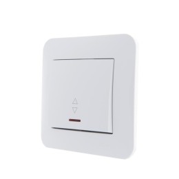 Переключатель проходной 1-кл. 1п СП Karina 10А IP20 с подсветкой механизм бел. LEZARD 707-0288-114