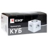 Удлинитель "Куб" 2х1.3м 2USB 2.4А+Type C + Ночник 1кв.мм EKF UBA-CUB-2-TC
