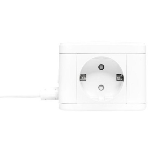Удлинитель "Куб" 2х1.3м 2USB 2.4А+Type C + Ночник 1кв.мм EKF UBA-CUB-2-TC