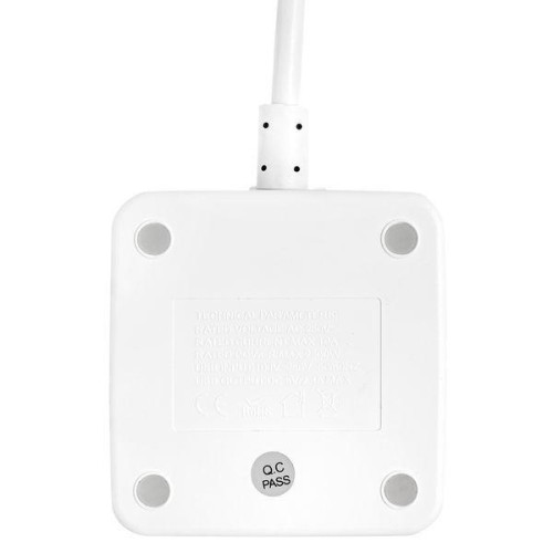 Удлинитель "Куб" 2х1.3м 2USB 2.4А+Type C + Ночник 1кв.мм EKF UBA-CUB-2-TC