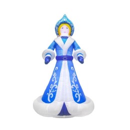 Фигура надувная 3D "Снегурочка" 300см внутренняя подсветка 9LED компрессор с адаптером 12В IP44 Neon