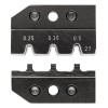 Плашка опрессовочная под штекер MQS 0.25/0.35/0.5кв.мм AWG 24/22/20 кол-во гнезд: 3 Knipex KN-974927