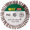 Диск лепестковый для дрели радиальный 50х20х6мм Р 60 FIT 39588