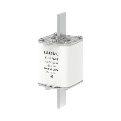 Предохранитель YON ножевого типа FG2 200А 690В хар-ка aR DKC 1FG02-0200-690V-AR