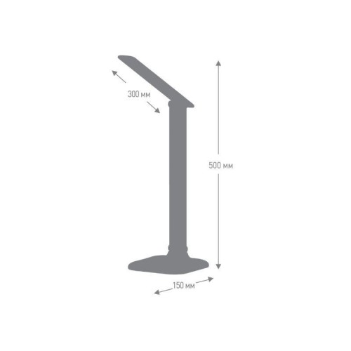 Светильник UF-716 C02 LED 11Вт черн. Ultraflash 13788