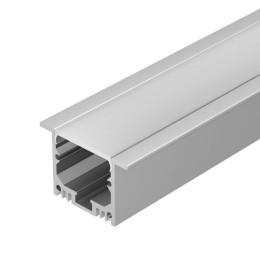 Профиль с экраном SL-LINIA49-F-2500 ANOD+OPAL 2.5м алюм. Arlight 020469