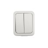 Выключатель 2-кл. ОП Mini OG IP54 бел. Kranz KR-78-0602