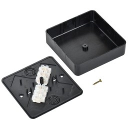 Коробка распаячная ОП 100х100х29 (6 клемм 6кв.мм) черн. IEK UKO10-100-100-029-K02