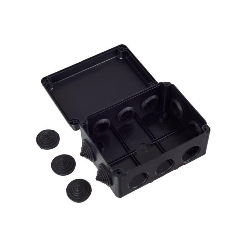 Коробка распаячная ОП 150х110х70 IP55 КМ41242 10 гермовводов черн. IEK UKO11-150-110-070-K02-55
