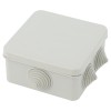 Коробка распаячная KKORz-100-100-50-6gv открытой установки КОР 100х100х50мм защелк. крышка 6 вставл.