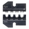 Плашка опрессовочная под штекеры Solar (Tyco) 1.5-6.0кв.мм AWG 15-10 кол-во гнезд: 4 Knipex KN-97496