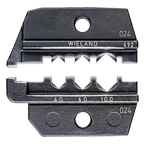 Плашка опрессовочная под штекеры Solar (Wieland) 4.0-10.0кв.мм AWG 11-7 кол-во гнезд: 3 Knipex KN-97