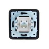 Розетка телефонная евро 1-м СП ASTI IP20 RJ11 в сборе черн. бархат LEZARD 7081-4242-137