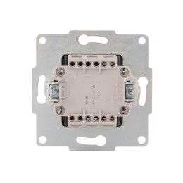 Переключатель проходной 1-кл. 1п СП Karina 10А IP20 с подсветкой механизм крем. LEZARD 707-0388-114