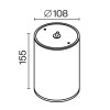 Светильник Bar 12Вт 3000К IP65 потолочн. Maytoni O306CL-L12GF