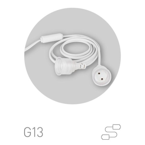 Патрон FITO-Holder G13 IP65 mini для ламп FITO до 600мм 2хG13 с выключателем вилкой 1.5м Эра Б005774