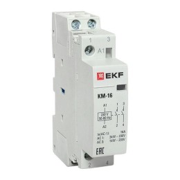 Контактор модульный КМ 16А 2NО (1 мод.) EKF km-1-16-20
