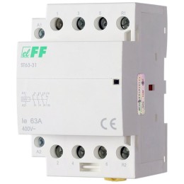 Контактор ST63-31 (3NO+1NC 6.4Вт 3 модуля монтаж на DIN-рейке 230В AC 63А IP20) F&F EA13.001.013