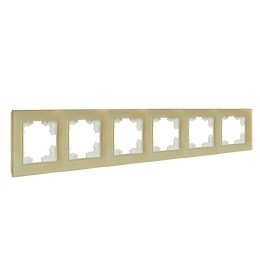 Рамка 6-м Афина стеклянная зол. UNIVersal 2295