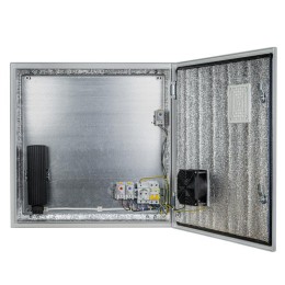Термошкаф -55град. до +50град.C 600x600x210мм IP54 4УТПВ-А (Ver. 2.0) с обогревом и активной вентил.
